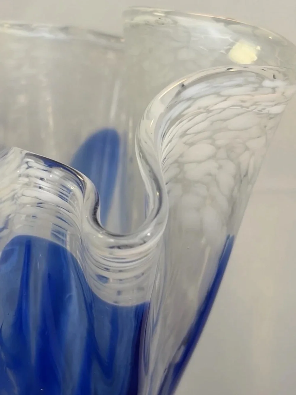 Handblown beautiful blue